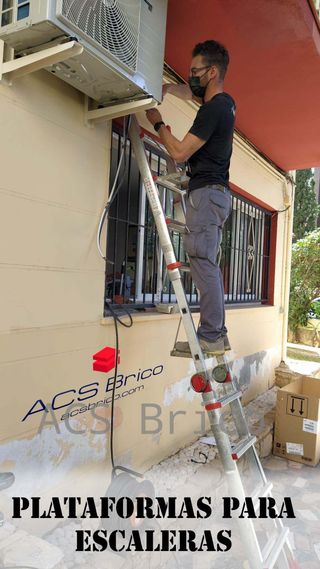 Plataforma Escaleras Acero Inoxidable Interna Pies Modelo-1