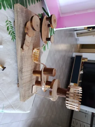 Casita de madera para muñecas