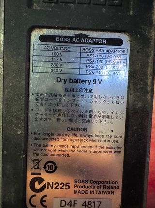 Pedal guitarra Boss DS-1