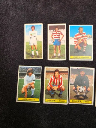 Lote 10 cromos antiguos La Liga