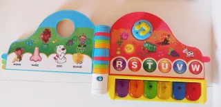 Juguetes musicales Fisher Price y VTech
