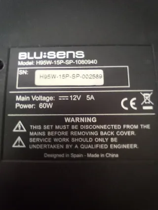Televisor BLU:SENS 15 LCD Con Mando