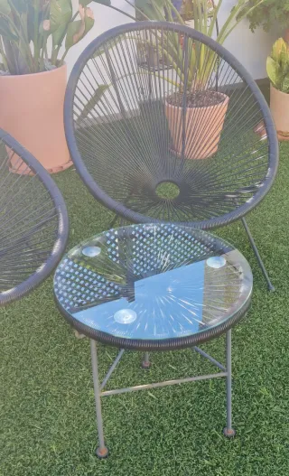 Conjunto Acapulco Mesa y Sillas Jardín Terraza