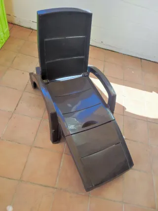 Tumbona Ocean Polipropileno Negra