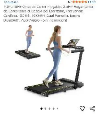 TOPUTURE Cinta Correr Plegable 2.5HP