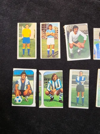 Lote 10 cromos antiguos La Liga