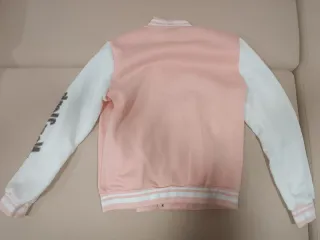 Chaqueta Bomber NY Rosa Talla XS.