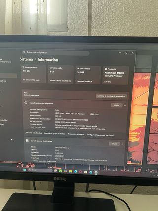PC Gaming ryzen +gtx 1060 6gb + Monitor 24 Regalo