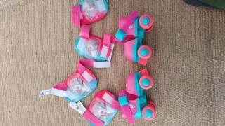 Patines ajustables unicornio y protecciones.