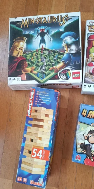 Lotto 6 giochi da tavolo: Haba, Lego, Minotaur