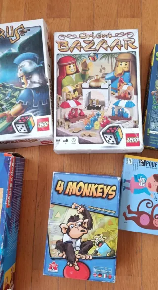 Lotto 6 giochi da tavolo: Haba, Lego, Minotaur