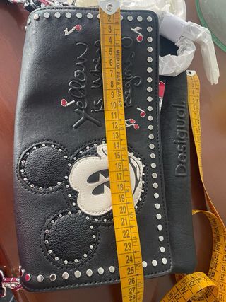 Bolso Bandolera Mickey Mouse Desigual Negro
