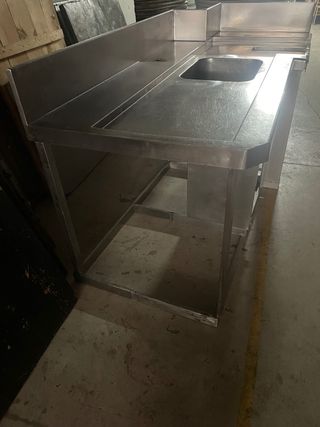 Fregadero de acero inoxidable sin marca