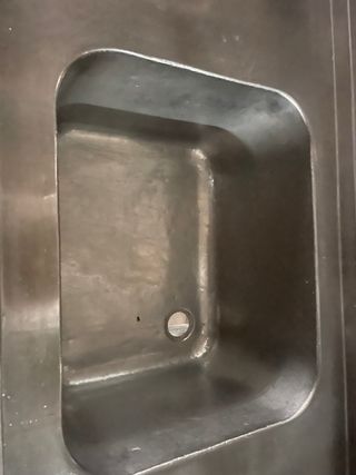 Fregadero de acero inoxidable sin marca