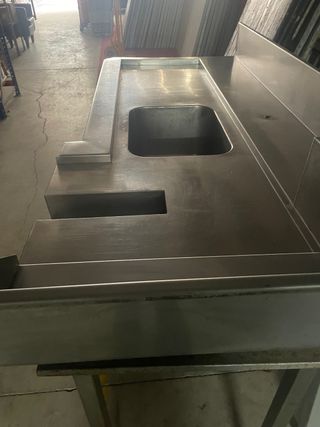 Fregadero de acero inoxidable sin marca