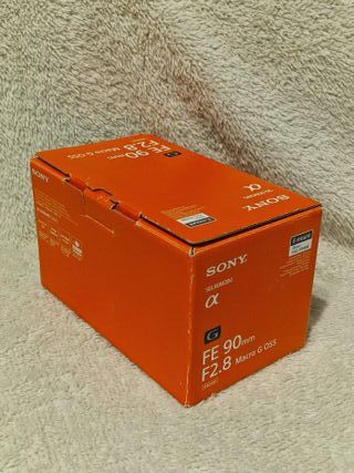 Scatola Sony FE 90mm f/2.8 Macro G OSS