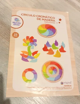 Juego Círculo Cromático de Madera