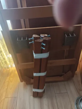 Mesa de madera plegable