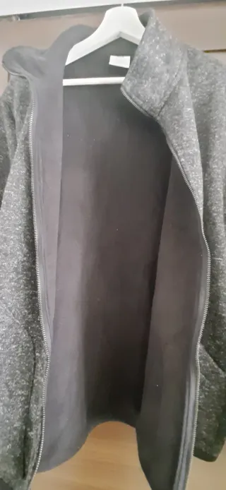 Chaqueta polar hombre Mango gris XL