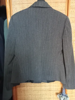 Blazer donna 85% Lana grigio