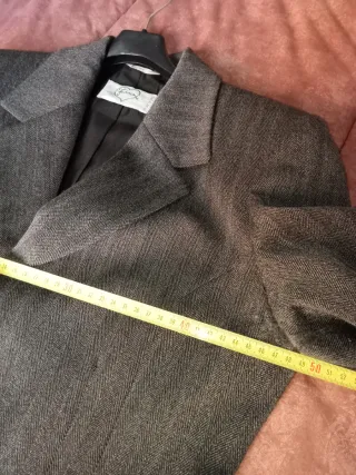 Blazer donna 85% Lana grigio