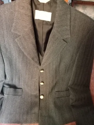 Blazer donna 85% Lana grigio