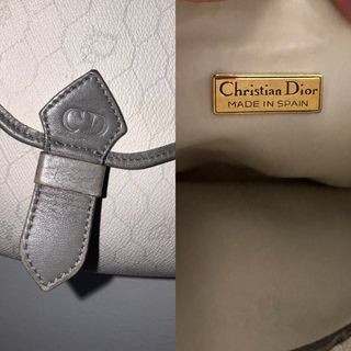 Borsa a tracolla vintage Dior monogramma