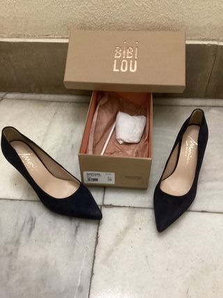 Zapatos de ante Bibi Lou azul talla 36