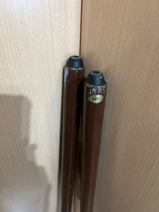 2 Stecche da Biliardo Marroni