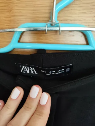 Pantalón ancho Zara negro