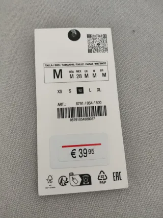 Pantalón ancho Zara negro