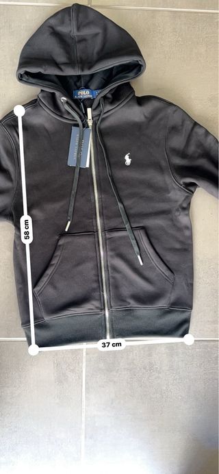 Chaqueta Polo Ralph Lauren Negra Cremallera