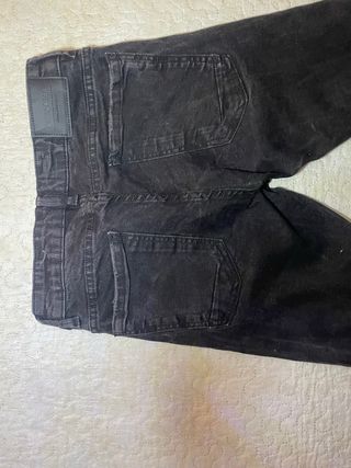 Pantalón vaquero negro super skinny Pull&Bear