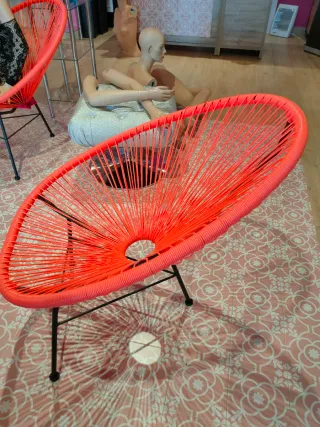 Silla Sillon Butaca Acapulco Ikea Naranja.