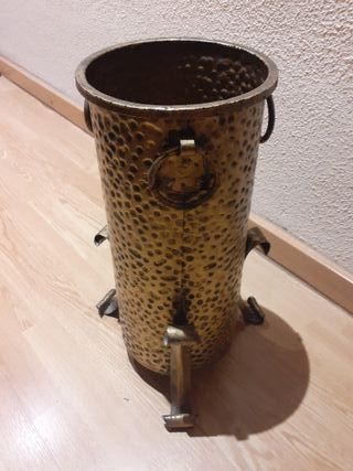 Paragüero laton acabado martillado 50x22 diametro