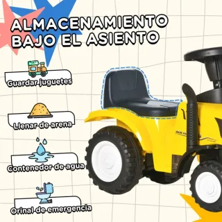 Tractor Infantil con Remolque y Pala