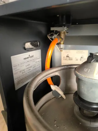 Estufa catalítica llama azul 2 bombonas