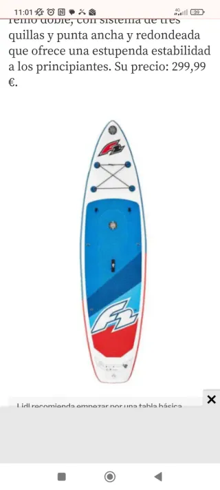 Tabla Paddle Surf / Kayak F2 Nueva