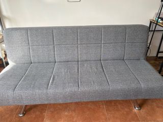 Sofá Cama Gris Tela