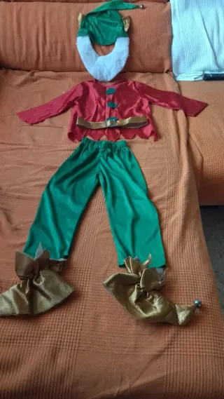 Disfraz de Elfo Navideño Talla Infantil 4 años