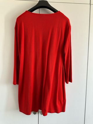 Maglia donna lunga rossa