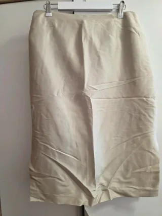Traje 3 piezas beige mujer, Tasca, talla 42