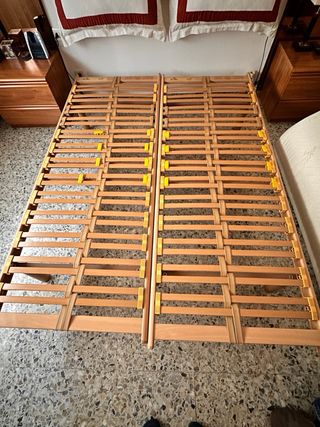 Somier Flex 150x190cm con patas madera
