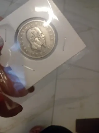 Moneta 2 Lire Argento Regno d'Italia