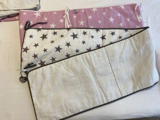 Juego sábanas cuna reversible estrellas