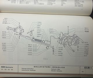 Supplemento Catalogo Ricambi Fiat Trattori 500