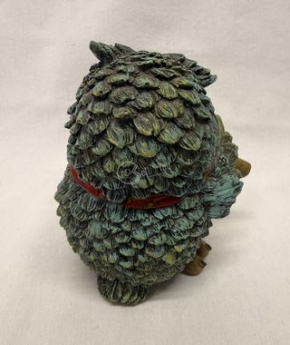 Soprammobile gufo con flauto 12 cm