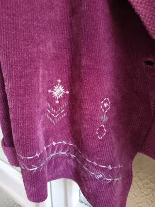 Giacca oversize donna ciclamino in ciniglia