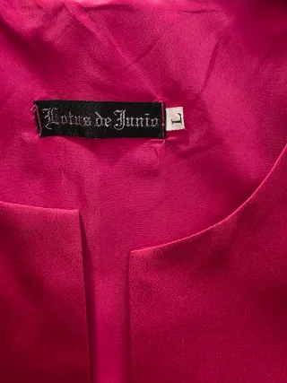 Blazer/chaqueta corta fiesta fucsia mujer Talla L