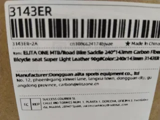 Sillín Elita One Carbono Ultraligero